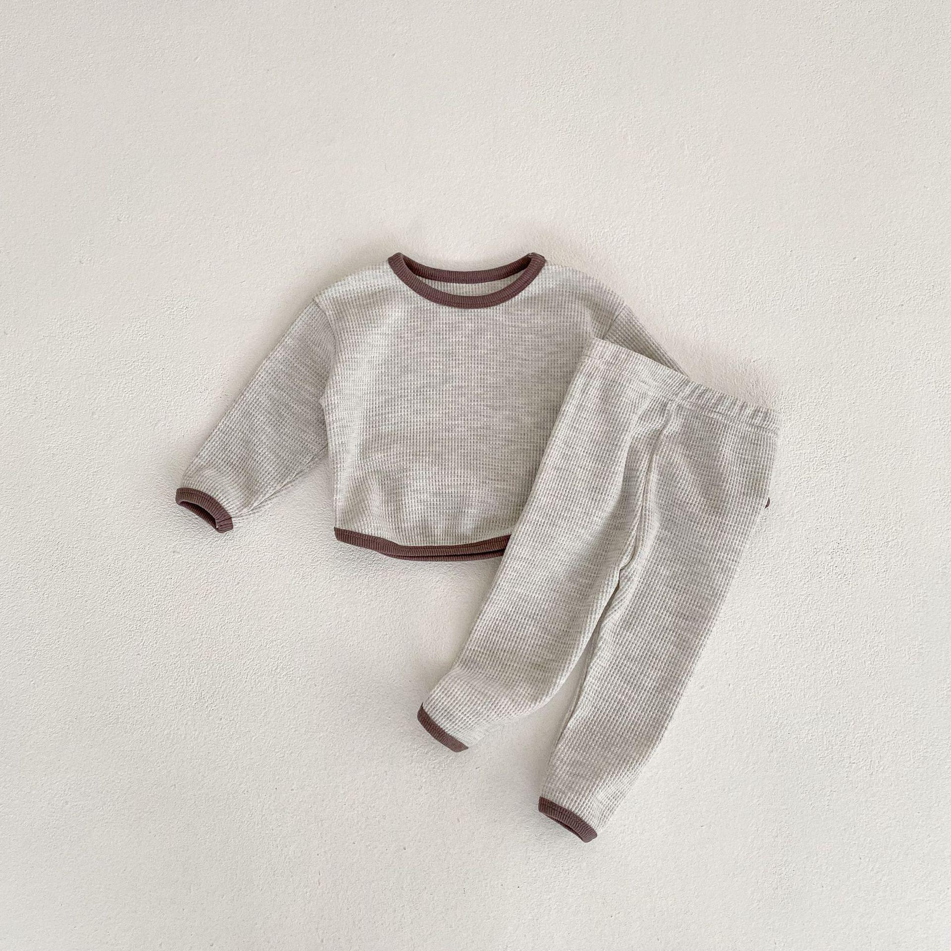 

Весна/осень 2024 г. Комплект из топа с длинными рукавами и брюк в китайском стиле для младенцев и малышей