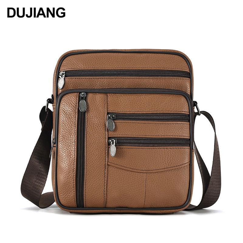 Joyir Men's Genuine Leather Crossbody Bag – Large Capacity, Minimalist Business Style Shoulder Bag