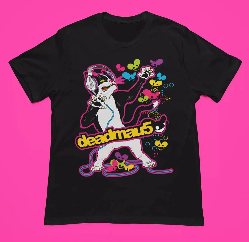 

NEW Deadmau5 DJ Concert TShirt Black Cotton All size S345XL Gift For Fan Unisex T-Shirt M