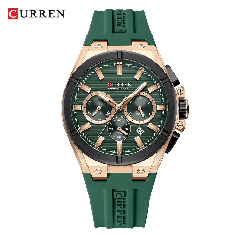 CURREN 8487 Men's Multifunctional Six-Hand Chronograph Sport Watch