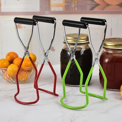 Hot Plate Gripper Heat-Resistant Canning Jar Bowl Lifter with Non-Slip Grip Multi-Function Kitchen Tongs for Pressure Cooker Dish Bottle