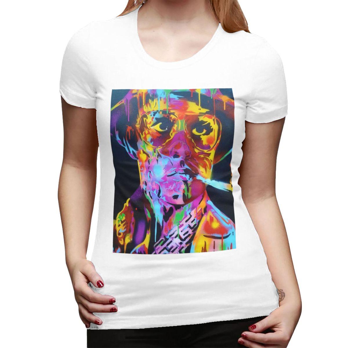 

Fear And Loathing In Las Vegas Art TShirt for Women ONeck Streetwear T Shirts Womens Short Sleeve Summer Clothes Tops S