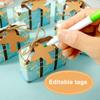 50/100Pc Vintage Party Favor Candy Box with Aircraft Tags Reusable Mini Suitcase Favor Box for Travel Themed Party Bridal Shower