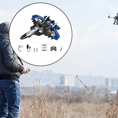 Foam Remote Airplane Aircraft Toy Roll with Light RC Plane for Kids Fighter Presents Home