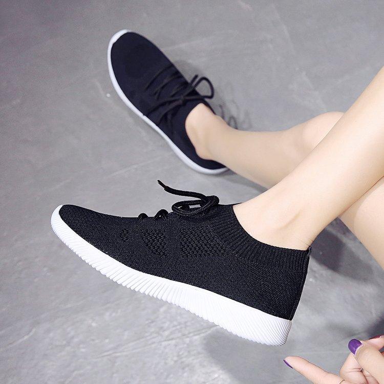 New Trendy Casual Sports Shoes. Mesh Shoes Rubber Muffin Sole Mid-heel (-c
