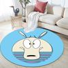 Rocko2 Round Area Rug,Carpet Rug for Living Room Bedroom Sofa Playroom Decor,Non-slip Floor Mat