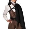 Medieval Shawl Half Shoulder Cape, Men Medieval Half Cape with Adjustable Leather Straps For Halloween, Cosplay Parties