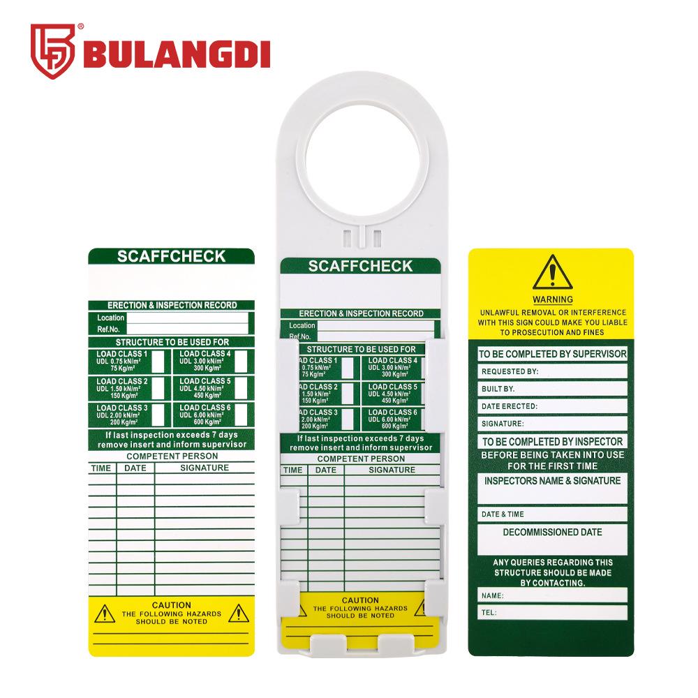 Industrial Safety Scaffolding Tag for Construction Site Shutdown and Overhaul Warnings