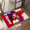 Custom Name Personalized Football Team Print Carpet, Versatile Home Decor Rug, for Playroom, Apartment, Balcony, Entryway, Hallway Gift