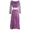 Huayu 2025 Indian Belly Dance Long Sleeve Performance Costume for Women
