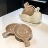 Kitchen Organizer Ceramic Snail Small Dish Cute Multifunctional Dip Dish Household Snack Plate Tomato Sauce