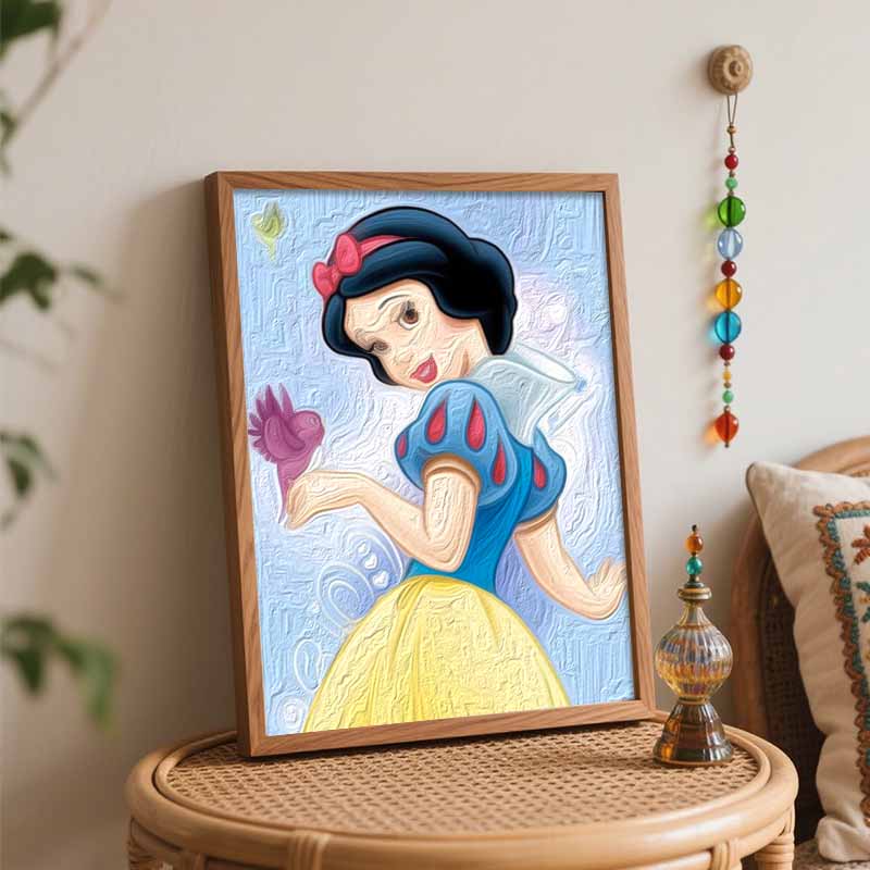 Disney Snow White Paint By Number Kit Number Drawing Canvas DIY Picture Home Decor Disney Princess Oil Painting Art Crafts Wall Decor