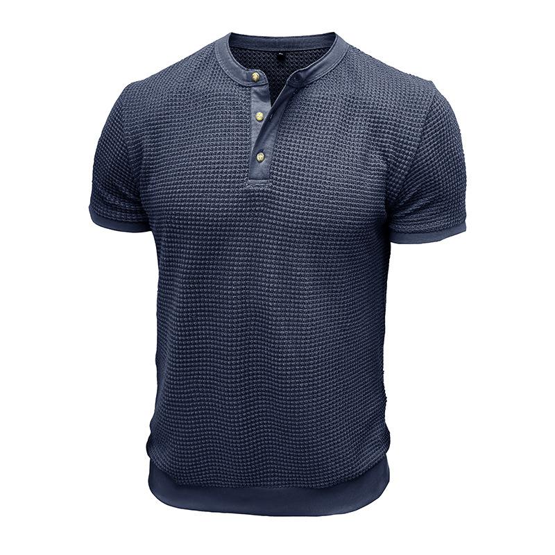Camisetas Henley de manga corta para hombre, camisetas de verano con botones, camisetas básicas informales, camisetas lisas, camisetas suaves y cómodas, camisetas clásicas de corte deportivo para hombre