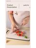 304 Stainless Steel, Dual-Sided, Anti-Mold Cutting Board with Edged Defrosting and PP Material for Household Use.