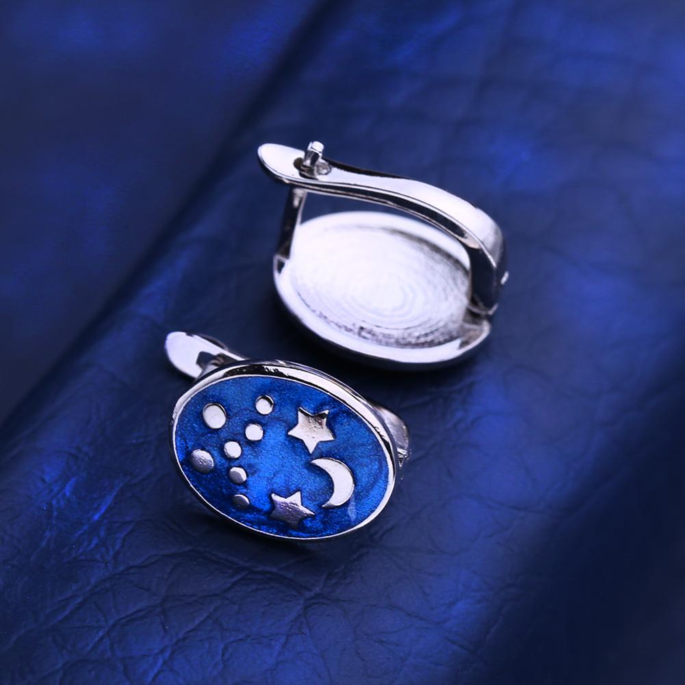 KNIKOO Star Moon Clip Earrings For Women Fashion Stud Earrings Jewelry for Wedding Party Gifts