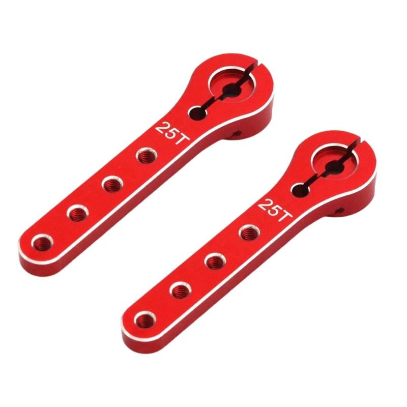 2pcs 25T Metal Servo Horns 2.4inch Length Metal Servo Arm Upgrades for  Models Suitable for Airplanes & Crawlers Car