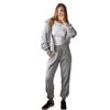 2025 Autumn Women's Sleeveless Lined Jacket and Loose Pants Set - European & American Sports Style