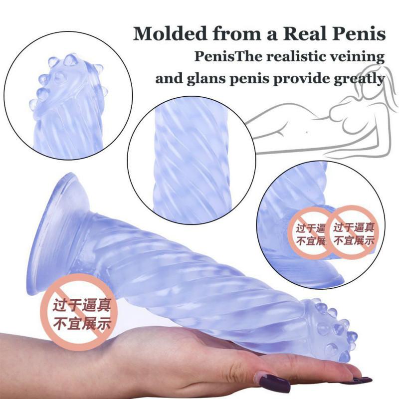 Animal Simulation Dildo Glans Penis with Spikes SM Anal Plug Penis Adult Sex Toys