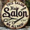 Retro Beauty Salon Metal Wall Sign 8x8 Inch Rustic Iron Art Decor For Home Office Bar Entryway
