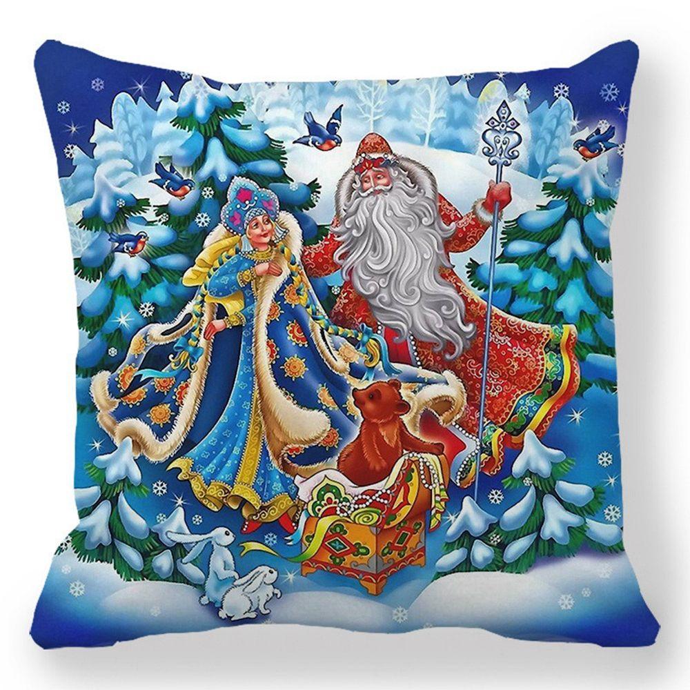 Sofa Santa Claus for Living Room Pillow Covers Pillowcase Cushion Covers Christmas decorations