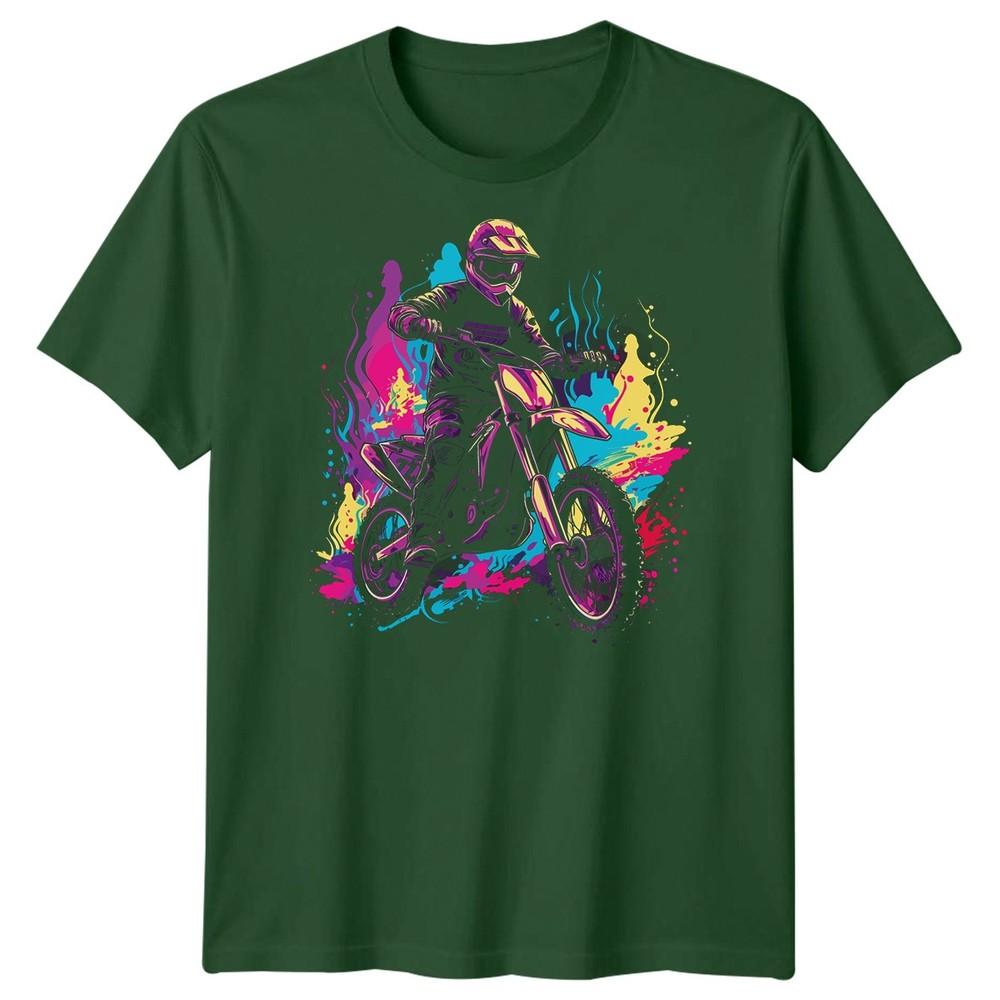 Motocross Rider Dirt Bike Sports Unisexs TShirt Extreme Action