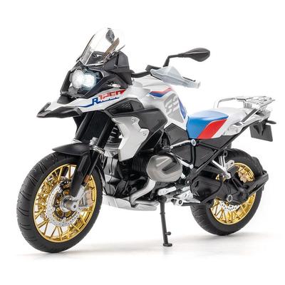 1/9 BMW R1250 GS Toy Motorcycle Model For Children Diecast Metal Motorbike Vehicle Miniature Lightable Collection Gift For Boys