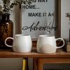 American Style Relief Coffee Cup Crown Ceramics Mug Household Ceramic Coffee Mug Vintage Beverage Shop Espresso Cup Gifts