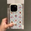 Gestreifte Erdbeer-Fruchtmuster-Handyhülle Für iPhone 17 16 15 14 13 12 11 Pro Max Plus 17 Air XS X XR Kürbis-Schleife Rückabdeckung