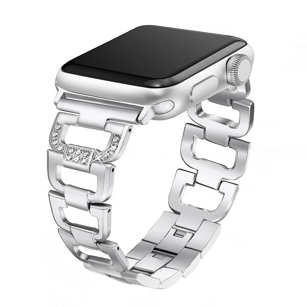 Metallarmband für Apple Watch Band 45mm 41mm 44mm 40mm 46mm 42mm Diamant-Armband iWatch 11 10 9 8 7 6 5 SE Serie Ultra 3 2 49mm