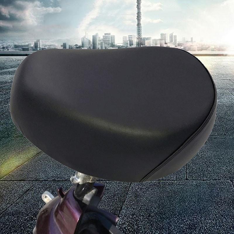 Widen Seat Pad Cushion Electric Bicycle Outdoor Sports High Elastic Leather
