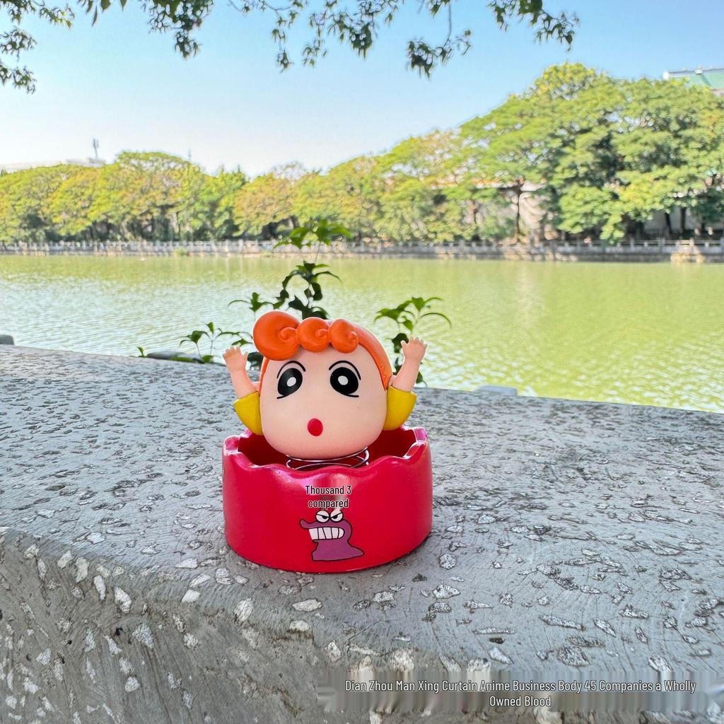 Crayon Shin-chan Spring Car Ornament - Cute, Funny, Interesting Cartoon Decoration Gift
