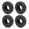 4pcs 1.0 58mm Rubber Wheel Tires with Foam Inserts (#1A) for TRZX 1/18 Traxxas TRX4M RC Crawler Car