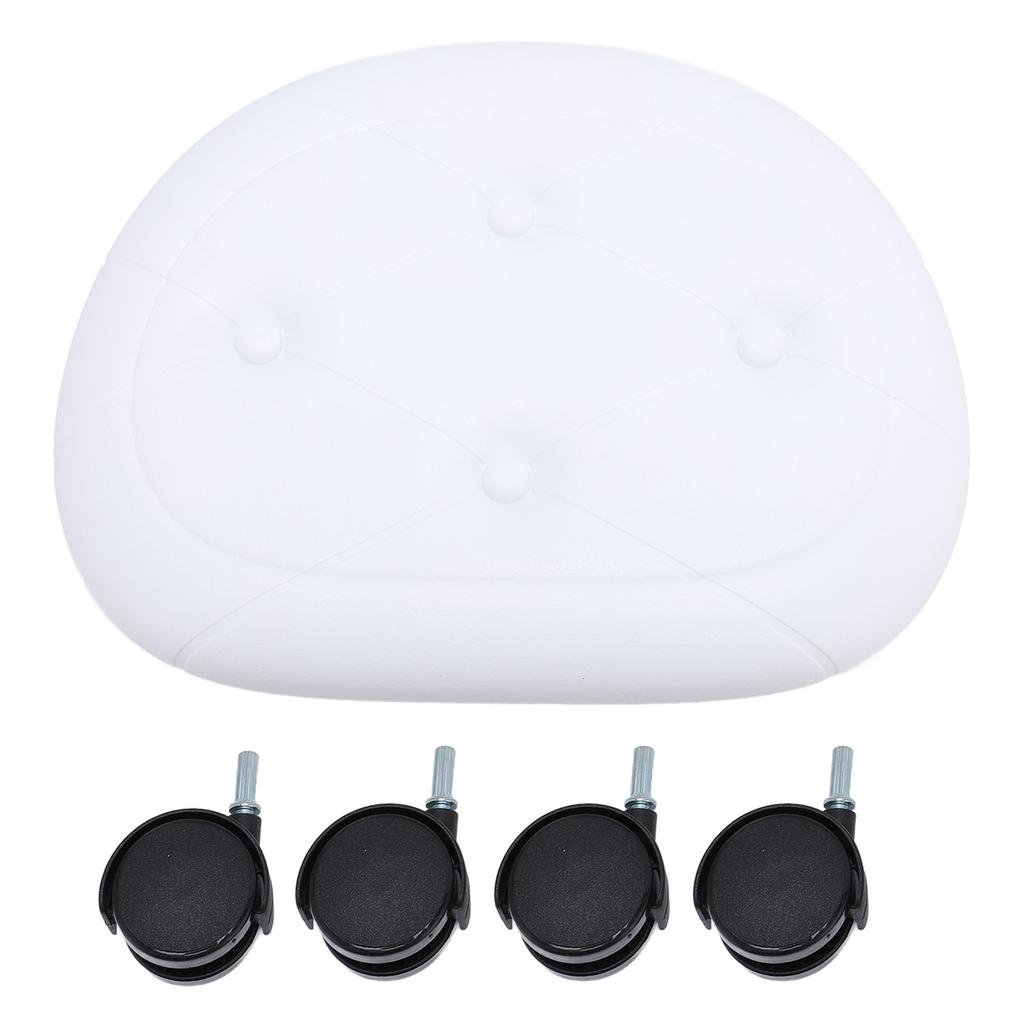 Low Rolling Stool with Wheels Ergonomic Heavy Duty Short Rolling Seat for Bedroom Living Room