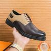 Fashion Color Matching Male Casual Shoes Business Flats Pointed Toe Formal Dress Footwear British Style Mens Oxford Shoes Comfy Sneakers