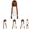 Disney Frozen Princess Anna Cosplay Wig With Double Braid And Bangs For Costume Parties