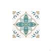 Square Vintage Flower Tile Stickers Home Wall Decor