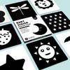 Baby Vision Stimulus Cards, High Contrast Baby Cards, Black White Colorful Baby Flashcards Newborn Toys