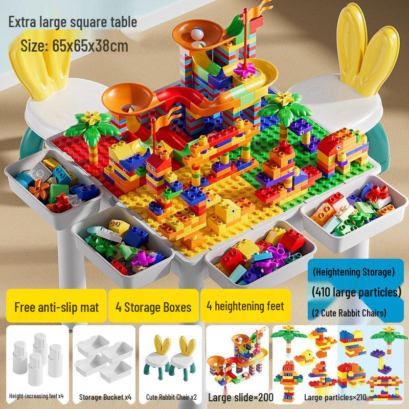 Land Eagle Kids Storage Building Block Table Set