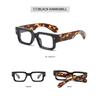Blue-Light-Blocking Black Square Men'S Glasses Frame Optical Blue Light Reading Glasses Classic Computer Glasses Plane Mirror