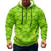 Men's Christmas Print Hooded Half-Zip Casual Sports Sweatshirt