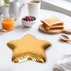 Creative Star-Shaped Metal Dessert Tray Small Appetizer Plate for Cake Fruit
