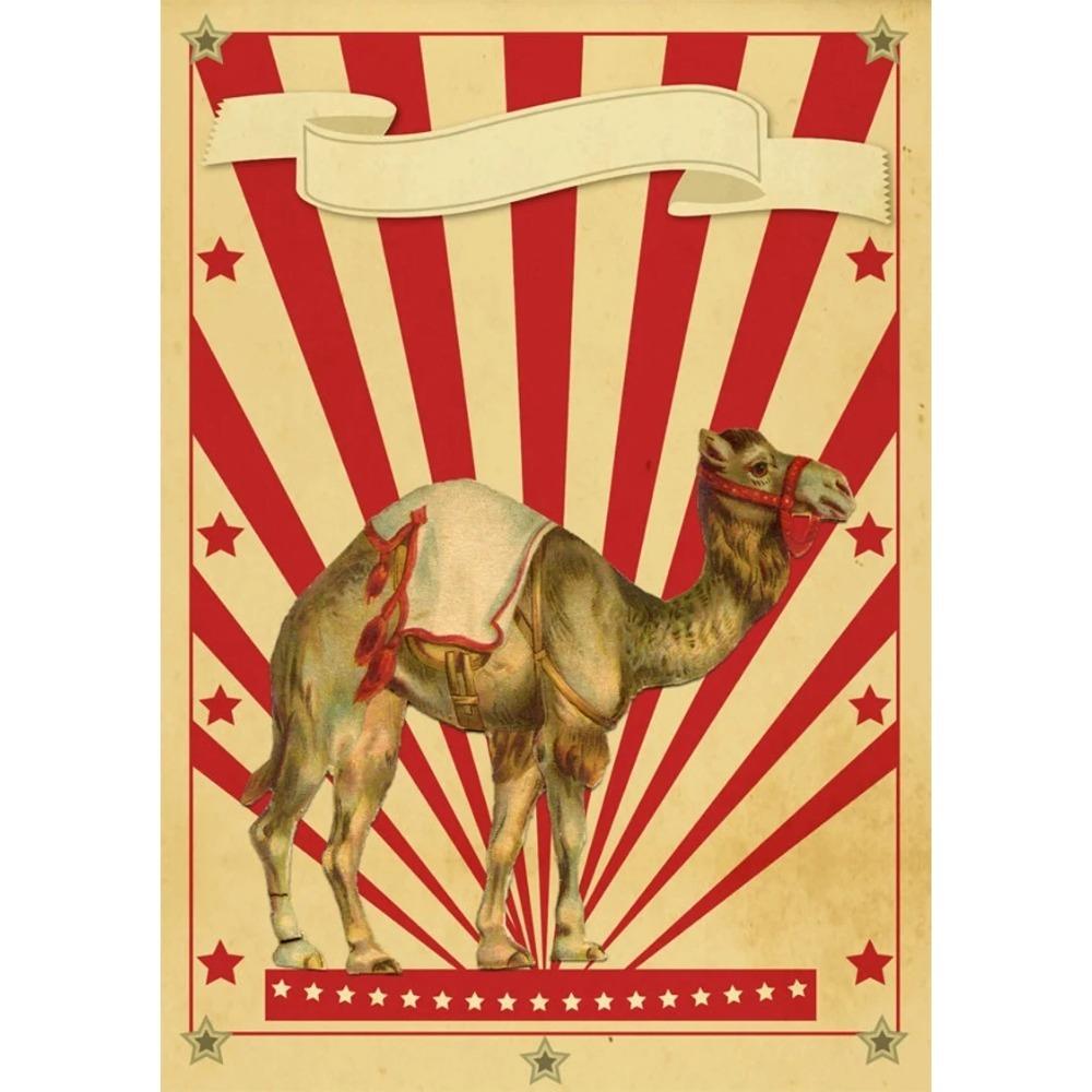 Magician Animals Canvas Painting Vintage Circus Poster Clown Amusement Artwork Prints For Bar Club Cafe Home Decor