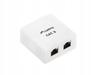 Gniazdo natynkowe Lanberg OU6-0002-W kat.6 2X RJ45