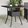 VidaXL Garden Table Glass Top, Dining Table, Meal Table, Outdoor Patio Backyard Furniture, 365521