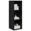 TV Cabinet Set Black Oak Effect 37 x 37 x 107 cm