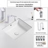 Aokewen 20-inch Square Ceramic Undermount Sink