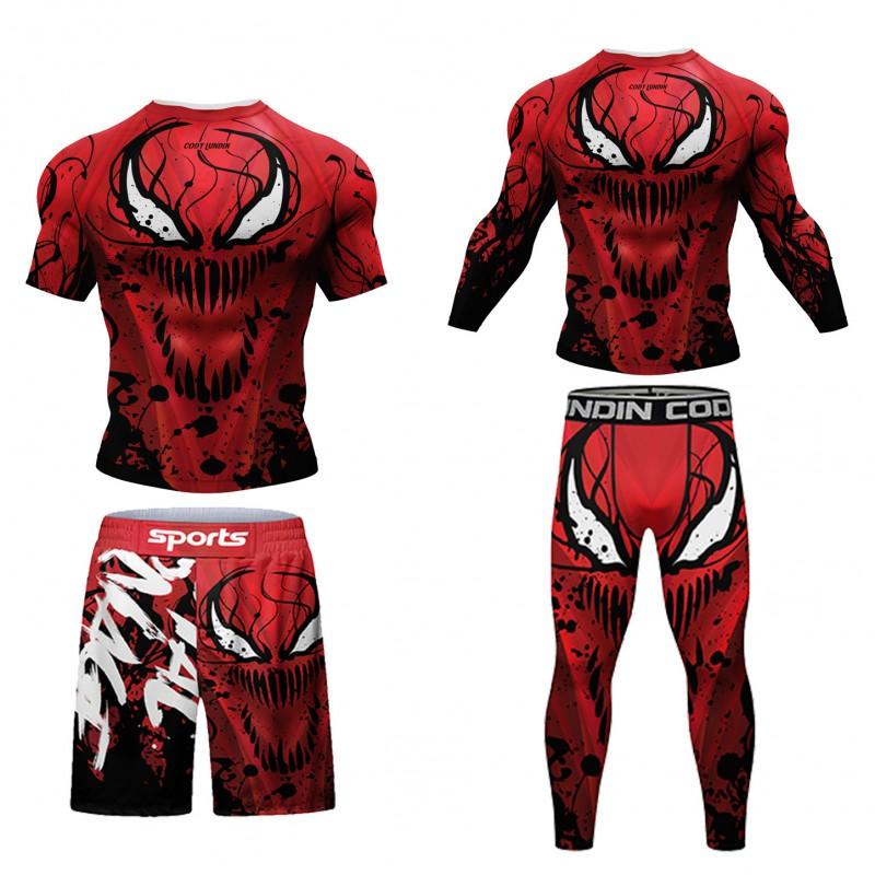 4-Pack Compression Shirts Basketball Running Gym Workout Quick Dry Stretch Athletic Tops