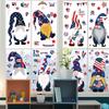 American Independence Day Dwarf Window Glass Door Electrostatic Sticker