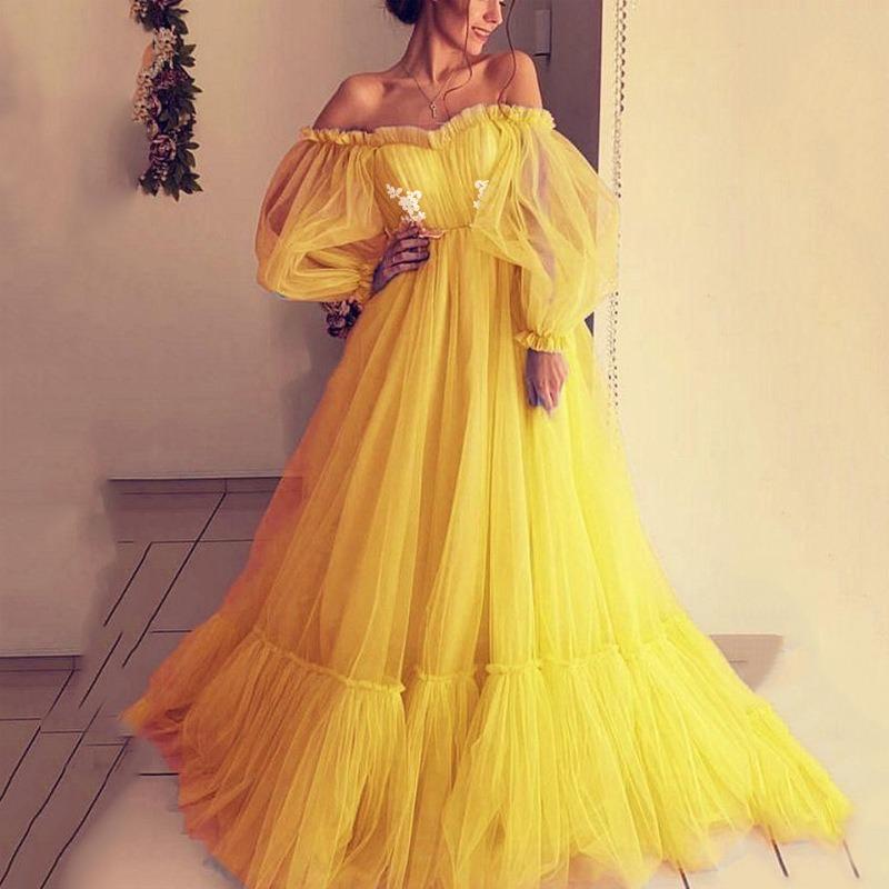 Summer New Women's Fashion Tube Top Dress Mesh Sexy Pendulum Wedding Dress Evening Dress
