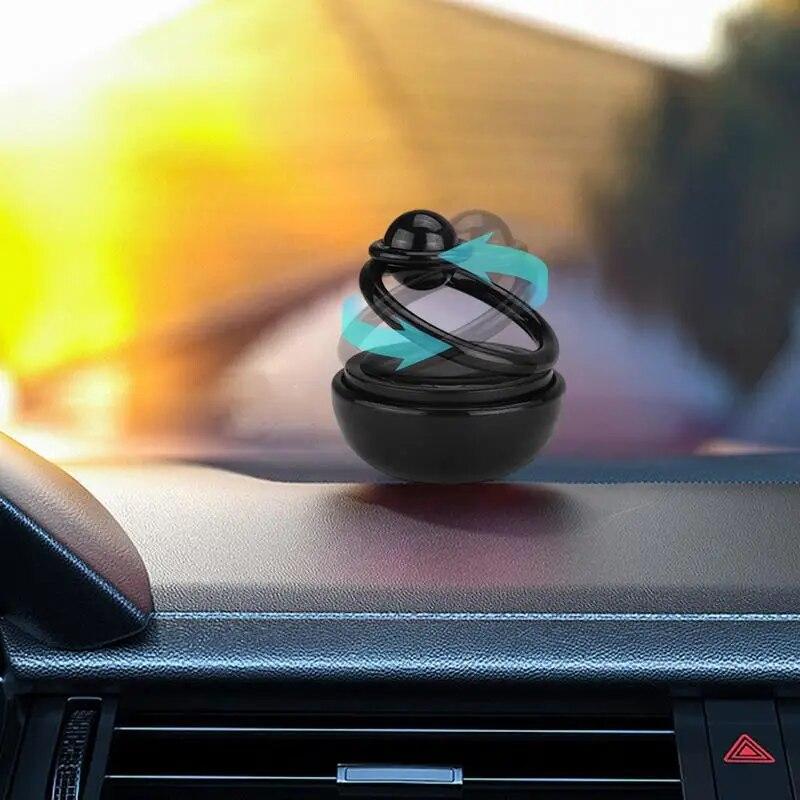 Rotating Solar Power Car Aromatherapy Spin Interstellar Essential Oil Diffusers Autorotation Decoration Accessories Car Perfume